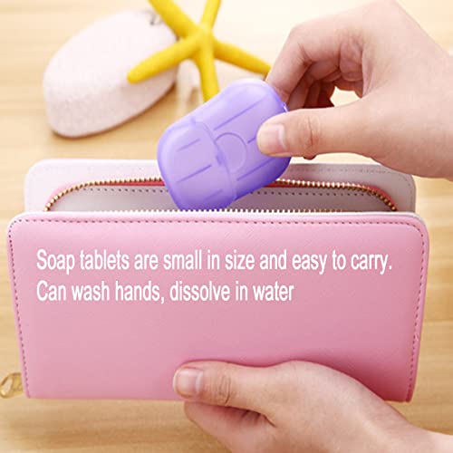 20 Pack Portable Disposable Hand Soap Sheets Travel Hand Wash Paper with 6 Scents