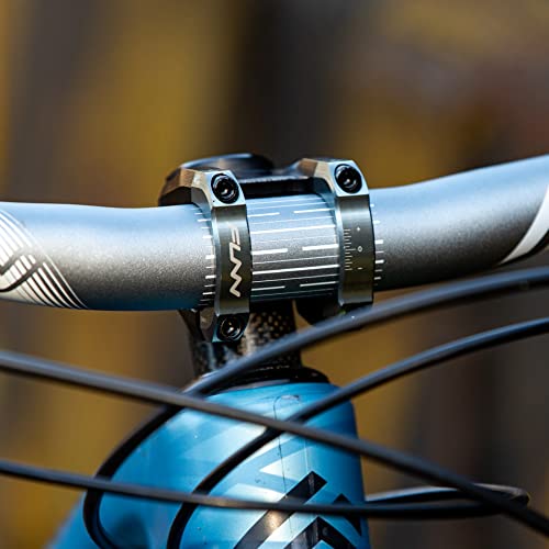 Funn Equalizer Bike Stem with 10mm Drop or Rise - Length 35mm stem with 35mm Bar Clamp, Durable and Lightweight Alloy Bike Stem for Mountain Bike and BMX Bike (Black)