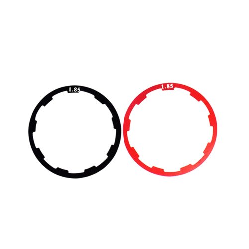 Yuauy 2 Sets of Bicycle Flywheel Washer Spacer Cassette Headset Gasket Hub Bottom Bracket Bike Cycling Flywheel Axle for MTB Road Bike 1mm 1.5mm 1.85mm 2mm 2.18mm 2.35mm 2.5mm Black + Red (14 pcs)