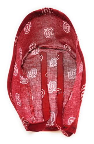 Cotton Scrub Hat with Sports Theme Prints - Handmade in USA
