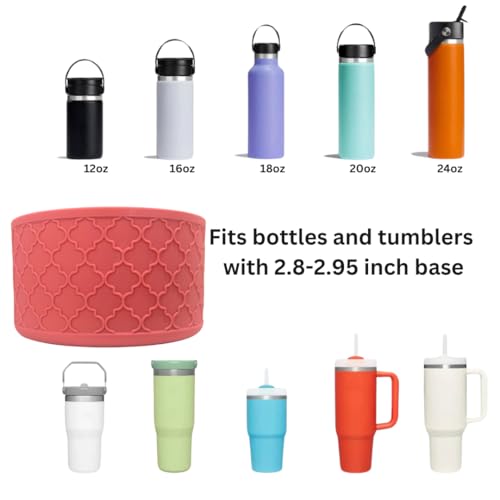 Silicone Boot for Stanley Tumbler - Coral Pink Textured