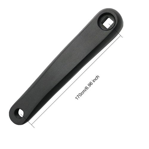 Bicycle Crank Arm Bike Crank Left Arm Bicycle Replacement Crank Arm 170mm Aluminum Alloy Left Single Chain Crank Arm for MTB Road Mountain (Square Hole-Black)