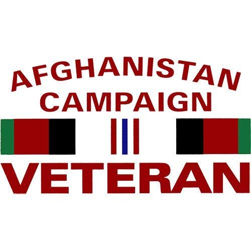 Afghanistan Campaign Veteran Decal - 4.5" x 2.33" Mylar
