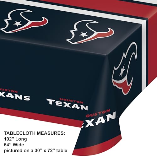 Houston Texans Tableware Kit for 16 Guests - 49 Pieces