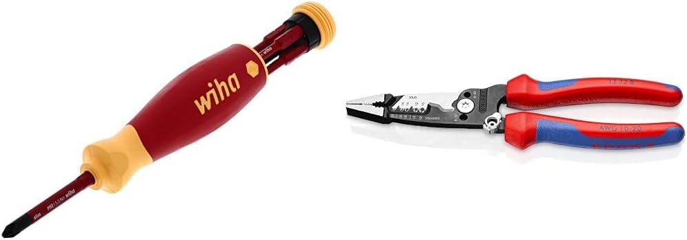 Wiha 6-Piece Insulated SlimLine PocketMax Multi-Driver Set for Safe Electrical Work