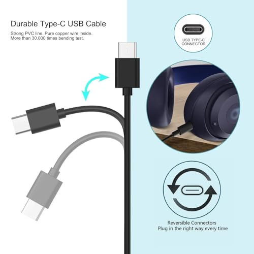 20W USB-C Fast Charger for Wireless Earbuds - 3.3ft Cable