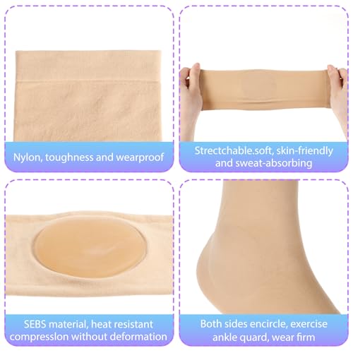 Gel Padded Ankle Protector Sleeve for Skating & Skiing
