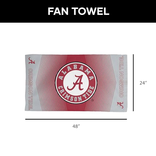 NCAA Alabama Crimson Tide Hussle Microfiber Sports Towel - 24" x 42"