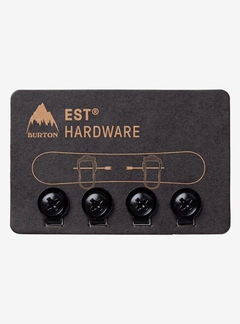 Snowboard Binding Mounting Hardware Kit - 4 Pack Hardened Steel Bolts