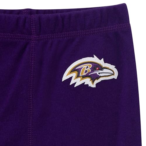 NFL Baby Girls 3-Piece Outfit Set - Ravens 3-6 Months