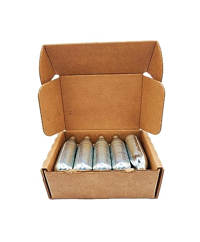 8 Gram CO2 Cartridges with Oiler - 10 Count Pack