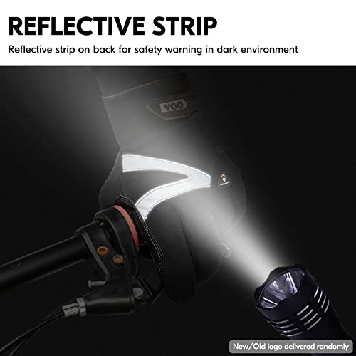 Vgo... 1-Pair -4¢µ or above 3M Thinsulate C100 Lined High Dexterity Touchscreen Synthetic Leather Winter Warm Work Gloves, Waterproof Insert (Size XL, Black, SL8777FW)