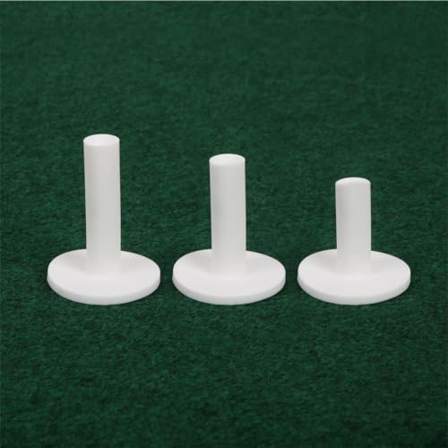 Orlimar Rubber Driving Range Golf Tees, 3 Pack Assorted Sizes, White