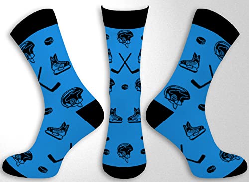 Hockey Sports-Themed Socks - Premium Cotton, Made in EU