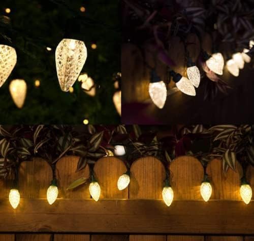 100 LED Orange & Purple C9 Halloween String Lights - Waterproof, 98FT, 13 Modes for Indoor/Outdoor Party Decor