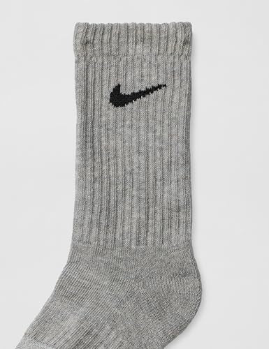 Performance Crew Socks - Kids 6-Pack, Dark Grey Heather/Black - X-Small