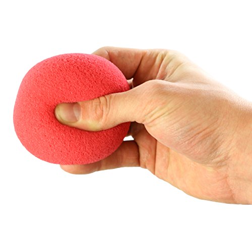 Memory Foam Hand Exercise Ball - 3 Inch Red - Easy Resistance