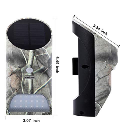 Vizzlema Solar Green Feeder Light with Motion Sensor for Night Hunting
