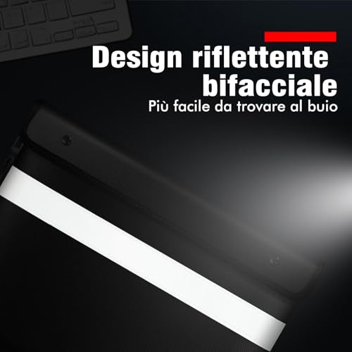 Vailoin Fireproof Document Bag with Waterproof Zipper,6200¡ÆF Insulated Fire Water Proof Money Pouch,Fireproof Envelopes for Cash,Fire Proof Bag for Important Documents, Valuables(13.9"x10.6",Black)