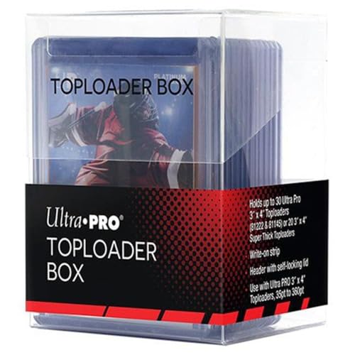 Clear Toploader Storage Box for Trading Cards - 3" x 4"
