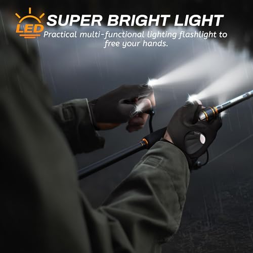 Led Half Finger Glove, Light up Gloves, Christmas Stocking Stuffers for Hunters Men Who Have Everything