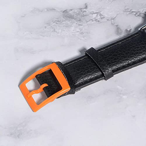 20mm Watch Strap Plastic Buckle Clasp - Black, 2 Pcs