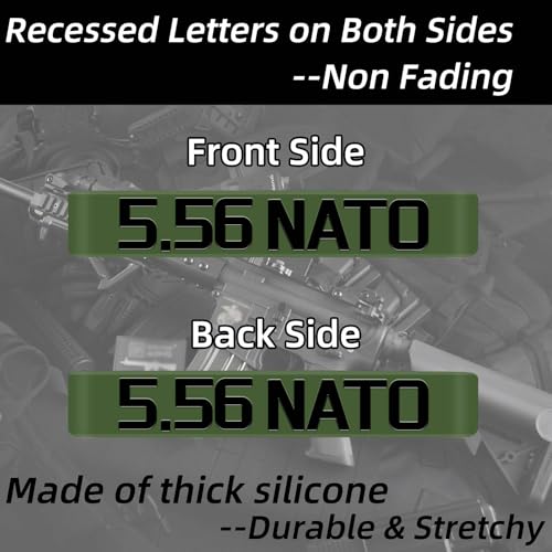 Magazine Marking Bands - 12 Pack 5.56 NATO OD Green with Black Lettering