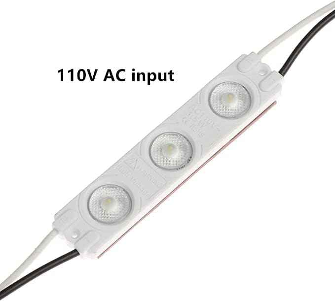 110V AC LED Module - 100pcs 1.5W White Decorative Lights for Signage & Advertising