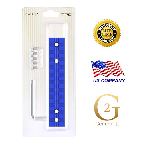 Ruger 10/22 Picatinny Rail Mount for Scopes & Red Dots - Blue