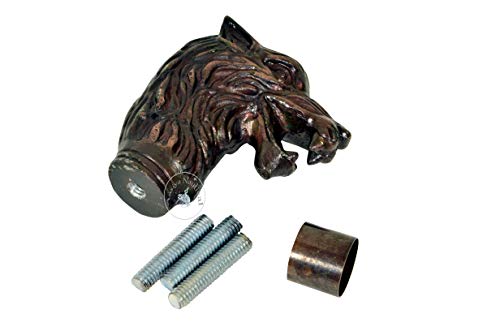 Aasiya Nautical Aluminum Wolf Handle Walking Stick - Antique Style Support Cane