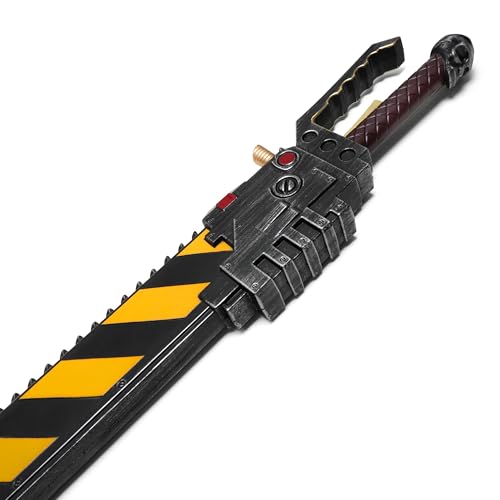 40'' War 40K Chainsaw Hammer Foam Sword – Striped Chainsword, LALAPORT