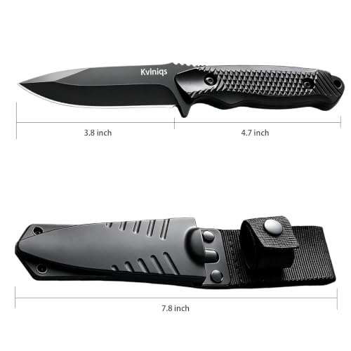 4" Tactical Fixed Blade Knife for Outdoor Survival & Camping