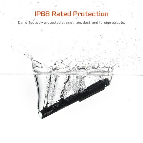 ACEBEAM PT20 2 AAA EDC Flashlight Rechargeable, 500 High Lumens Pen Flashlight with Clip, Compact Pocket MINI LED Flash Light, Super Bright Small Pen Light for Camping, Home, Work(Aluminum Material)