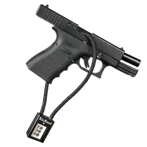15-Inch Keyless Combination Gun Cable Lock with Reset Screwdriver - Onyx