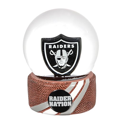 Las Vegas Raiders Snow Globe - NFL Team Logo Holiday Decor