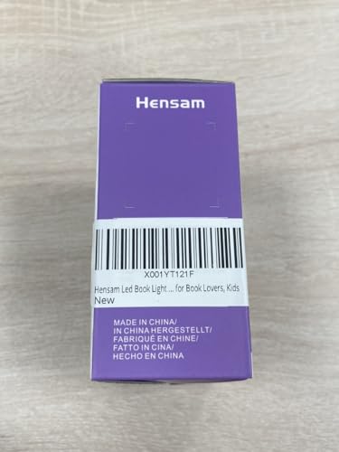 Hensam Book Light for Reading at Night, Rechargeable Reading Light with 1200 mAh Battery, Stepless Dimmable Reading Lights for Books in Bed, Portable Clip Book Light with Case
