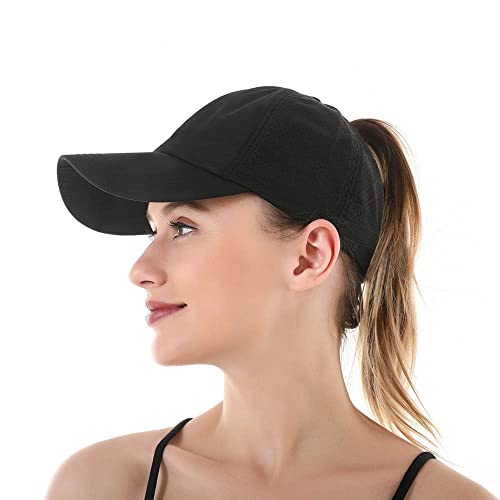 Shamrock Green Baseball Cap - Breathable Sun Hat for Men & Women - Black