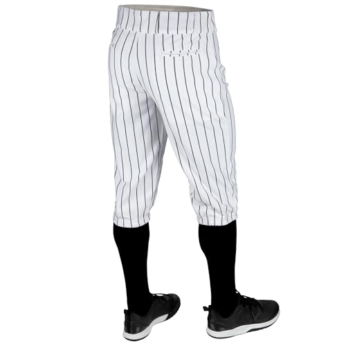 Champro Triple Crown 2.0 Boys Knickers with Pinstripes, White/Black MCC Medium