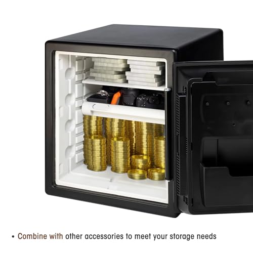Compatible with SentrySafe SFW082 and SFW123 Fireproof Safes, Tray and Shelf Insert, Safe Tray and Shelf Accessory - Keep Your Belongings Organized