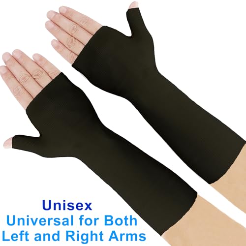 KONSEDIK Hand Socks for Splint Black Medium Pack of 6 - Breathable Arm & Wrist Sleeve