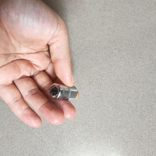 1/4Inch Drive 10mm 6-Point Shallow Socket 6 Pcs, Metric, Cr-V