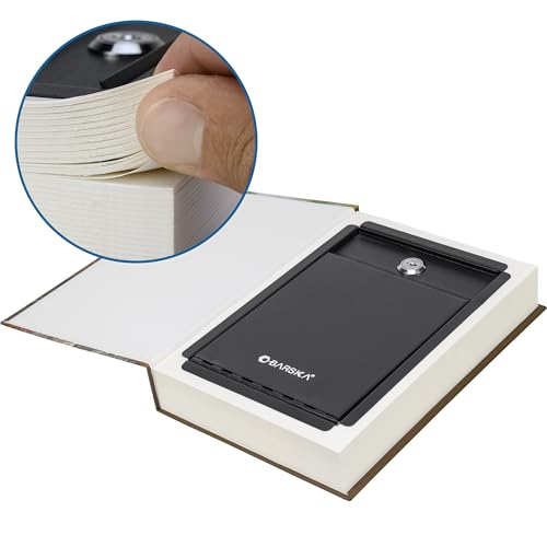 Barska Hidden Book Safe ? Real-Look Pride and Prejudice Diversion Lock Box with Key Lock ? Secret Safe for Home, Office, Travel ? Portable Steel Storage for Cash, Jewelry, Valuables