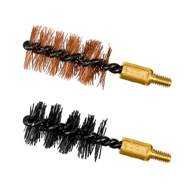 Otis Technology 28 Gauge Bore Brush 2 Pack (Nylon & Bronze)