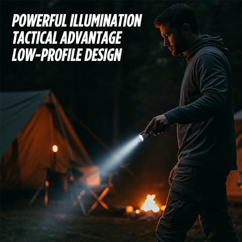 Guard Dog Security 2-in-1 Tactical Stun Gun with LED Flashlight, Rechargeable Tactical Stun Gun for Men, Women Self Defense, Police Strength with Concealed Technology