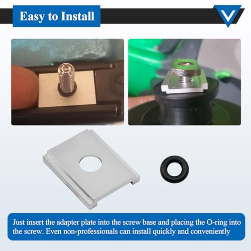 12 Pcs Kayak Adapter Plate with O-Rings for FeelFree Uni-Track & Uni-Bar Systems
