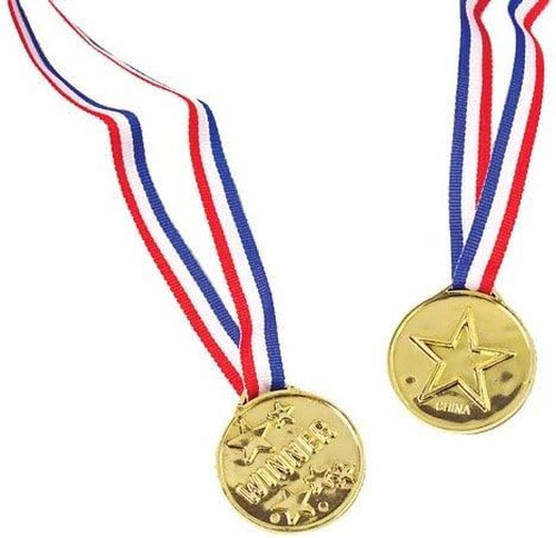 Gold Winner Medal - Durable Plastic Design | Perfect for Awards and Competitions