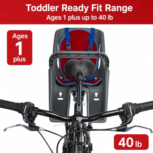 Cocoon 300 Rear Mount Child Bike Seat - 5-Point Harness, Spoke Guard