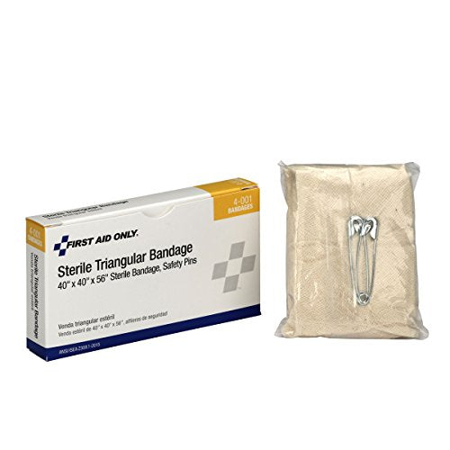 Sterile Triangular Bandage Sling - 40 x 56 Inch with Fastening Hooks