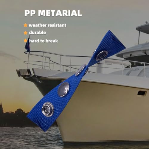 Boat Cover Snap Extender - 304 Steel Canvas, 1''-3'', Blue