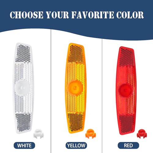 Amber Bicycle Wheel Reflectors - 2pcs Set